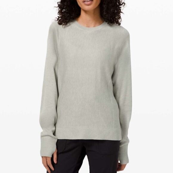 Lululemon Cashlu Knit Pullover Sweater Fern Green 2/4 - Picture 1 of 9